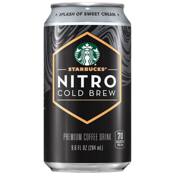 Starbucks Nitro Cold Brew Sweet Cream Premium Iced Coffee Drink 9.6 fl oz Can