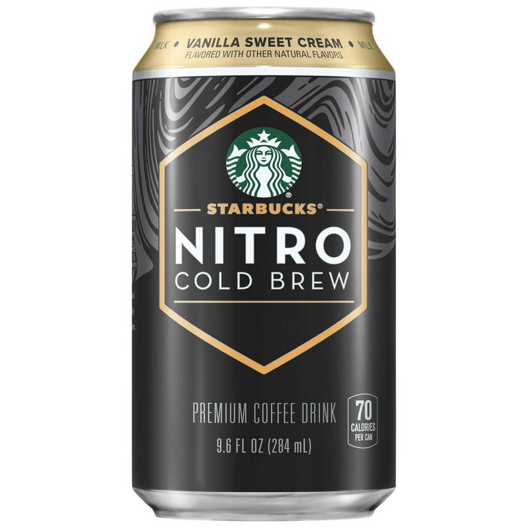 Starbucks Nitro Cold Brew Vanilla Premium Iced Coffee Drink, 9.6 