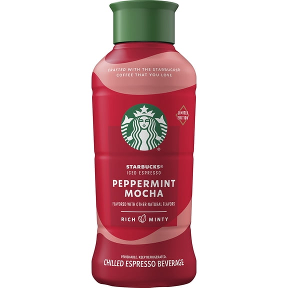 Starbucks Iced Espresso Classics 40z - Peppermint Mocha Latte with Cow Milk