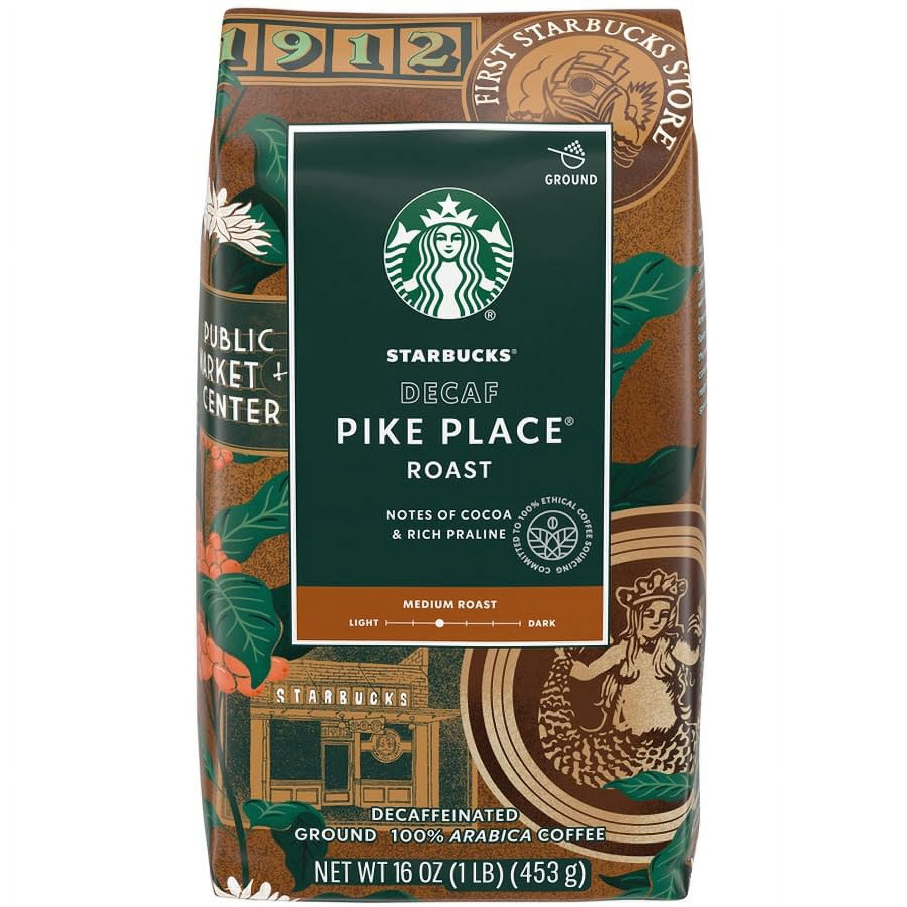 Starbucks Pike Place 1 Lb. Decaf Ground Coffee - Walmart.com