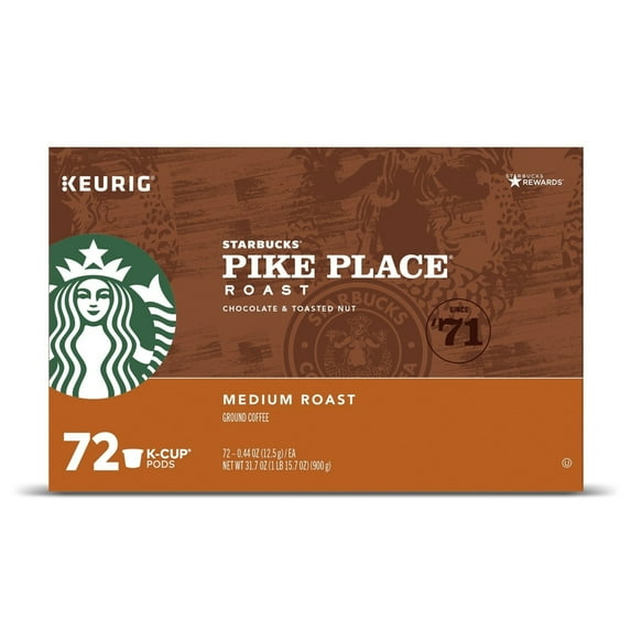 Starbucks Pike Place K-Cups (72 Count)