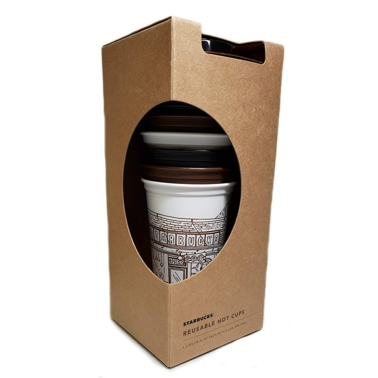 Starbucks Reusable Hot Cups 6 Pack, Reusable Coffee Cup W