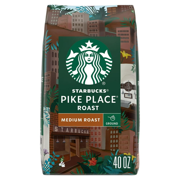 Starbucks Pike Place Roast 793g 5袋セット Starbucks Pike Place Medium Roast Ground Coffee 40 oz - Walmart.com