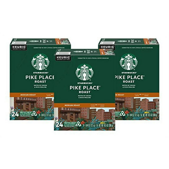 Starbucks Pike Place Roast Coffee KCup Portion Packs for Keurig