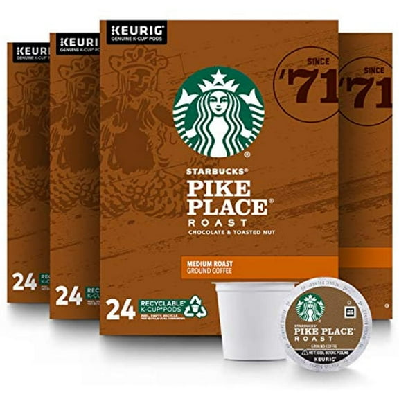 Starbucks Pike Place Roast K Cups, 96-Count