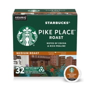 Starbucks Pike Place Roast, Hot or Iced Coffee, Medium Roast K-Cup Coffee Pods, 32 Count