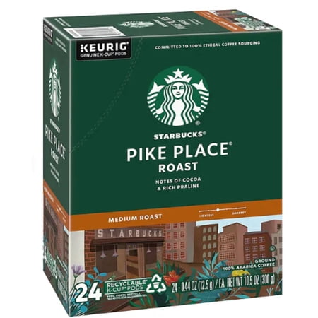 Starbucks, Pike's Place K-Cups, 24 Ct
