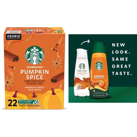 Starbucks Pumpkin Spice Flavored Coffee and Liquid Coffee Creamer