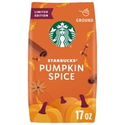Starbucks Pumpkin Spice, Flavored Ground Coffee, 100% Arabica, Limited Edition, 17 oz