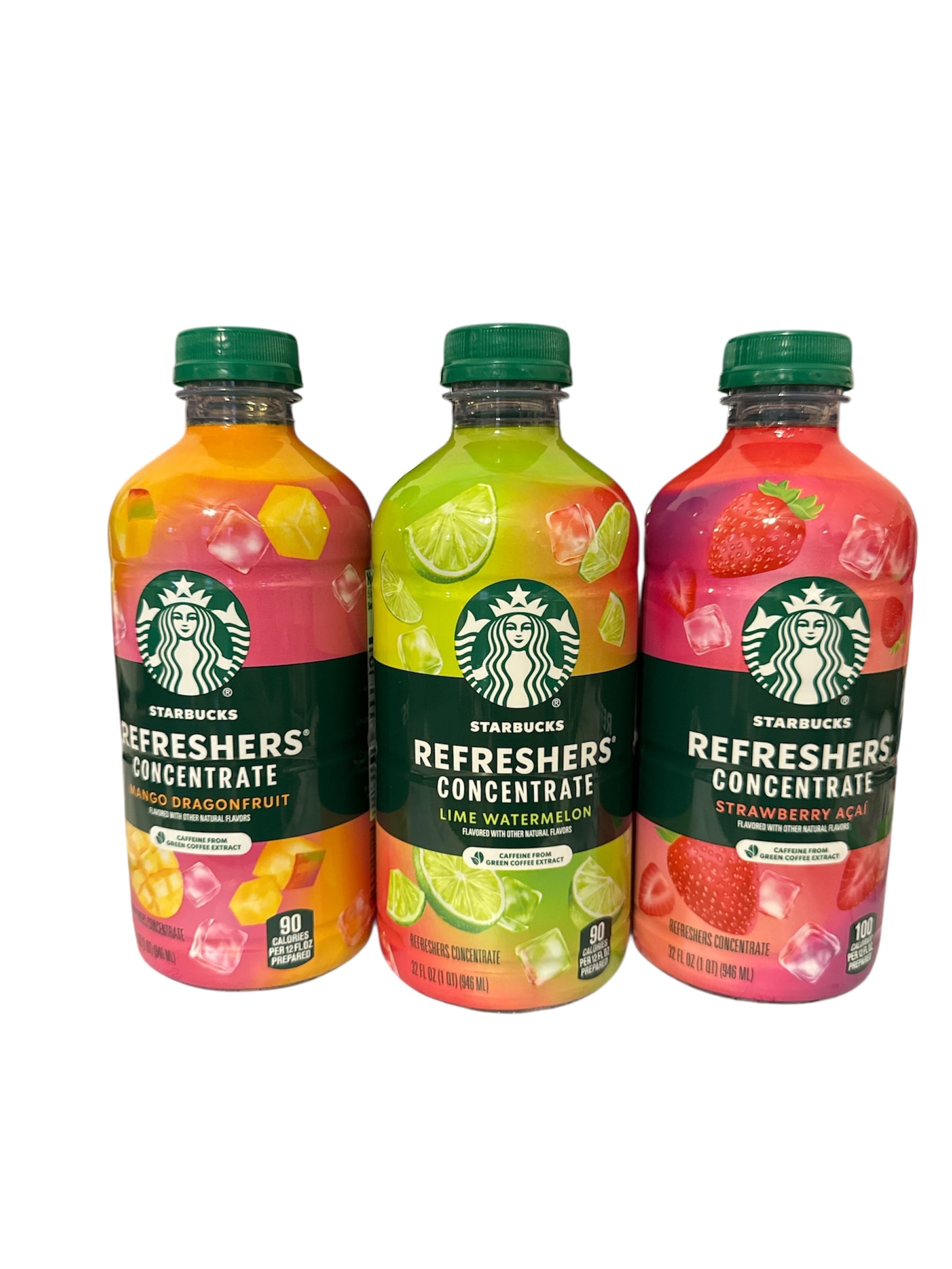 Starbucks Refreshers Strawberry Acai, Lime Watermelon, Mango ...