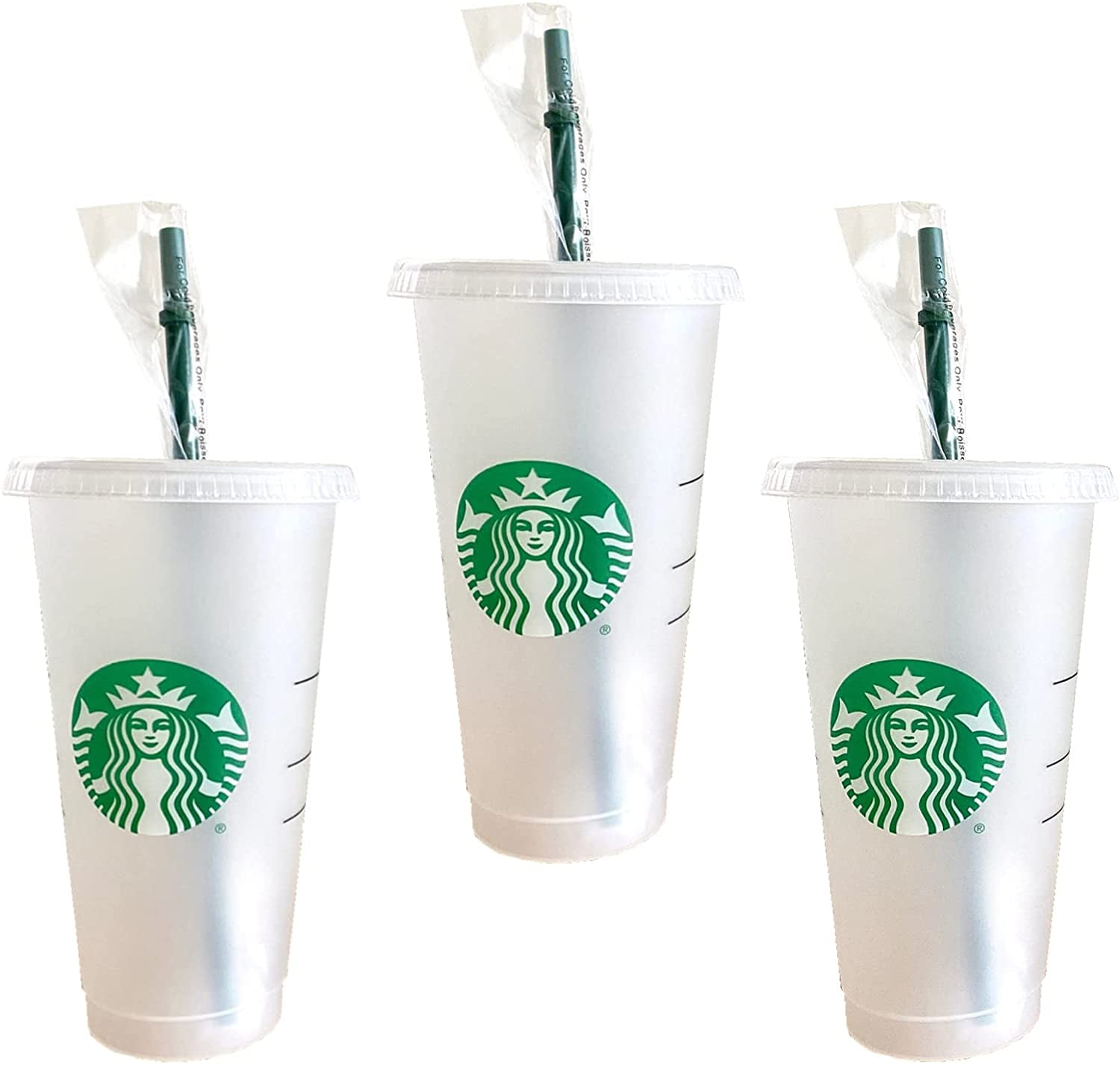 2x Starbucks Cold To Go Cup Replacement Lid 16 or 24oz Straw Alternative NEW