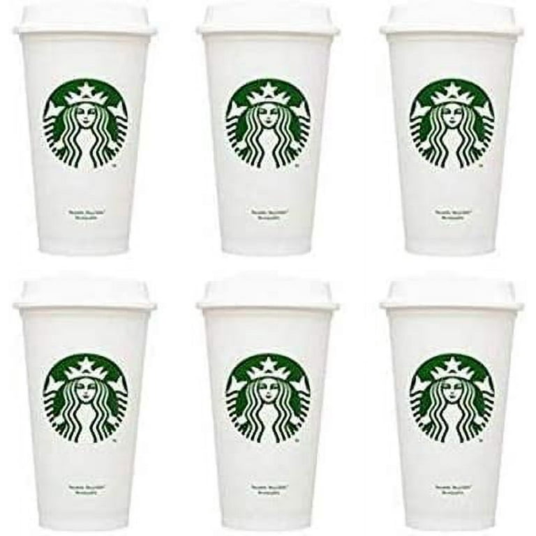 Starbucks Reusable Cups Recyclable Grande 16 OZ Plastic Travel To Go Coffee  Cups (6pcs) 