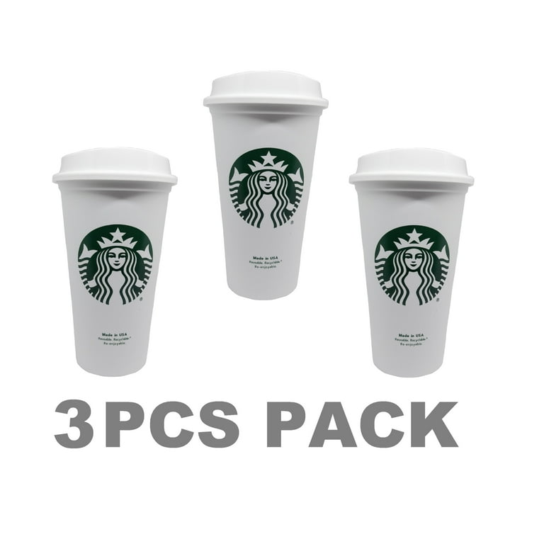 Starbucks Reusable Travel Cup to Go Coffee Cup Grande 16 Oz 5 Pack