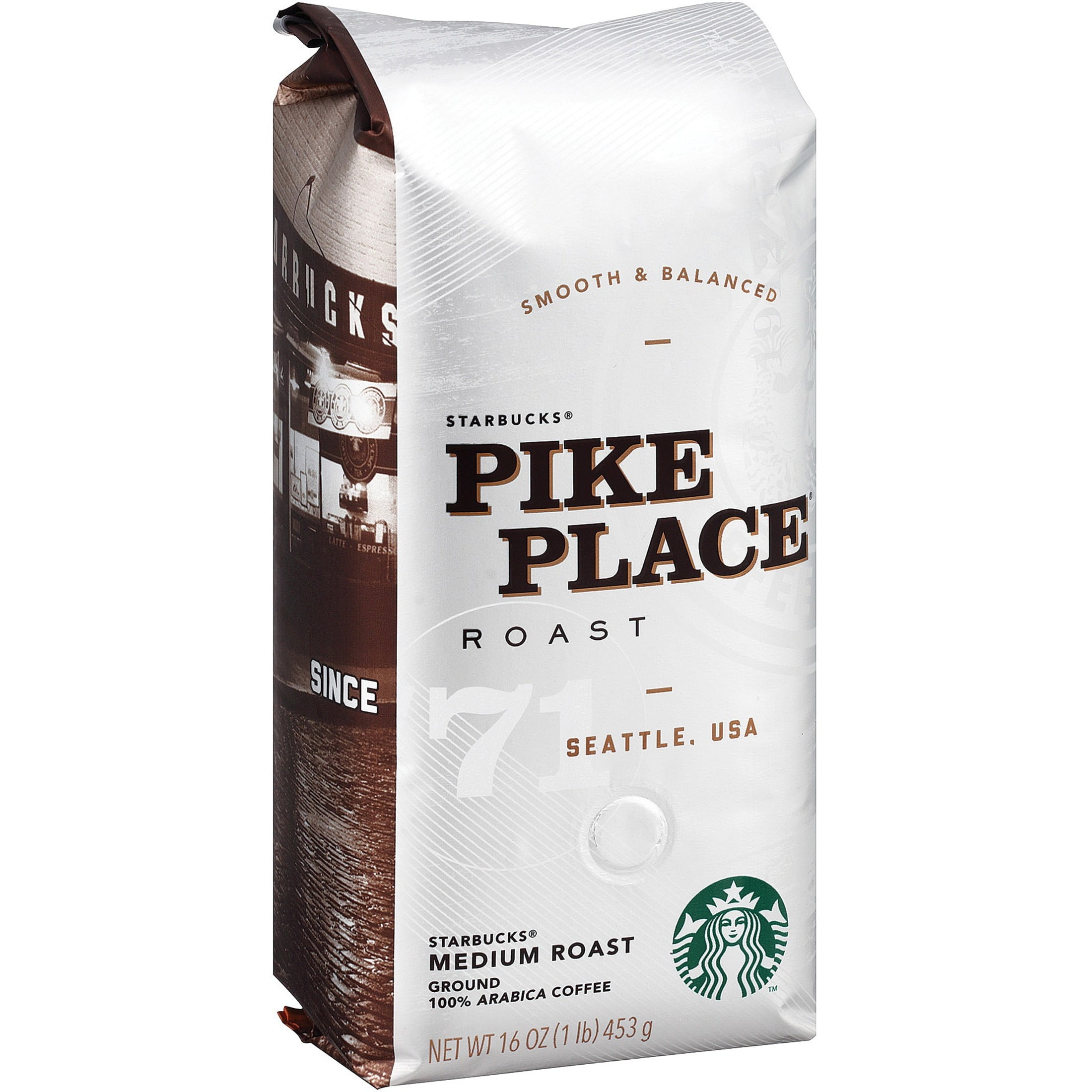 Starbucks Pike Place Stainless Steel Tumbler, Brown, 16 fl oz