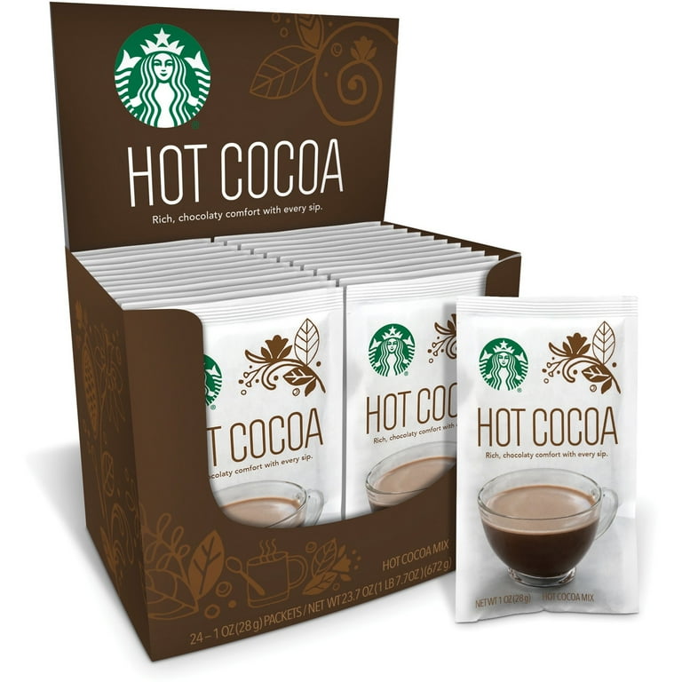 Starbucks, SBK12421608, Hot Cocoa Mix Single Packets, 24 / Box
