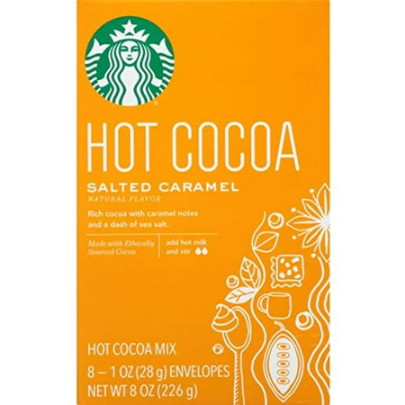 Starbucks Salted Caramel Hot Cocoa Mix, 1 Ounce Packets, 8 Count, Pack Of 3