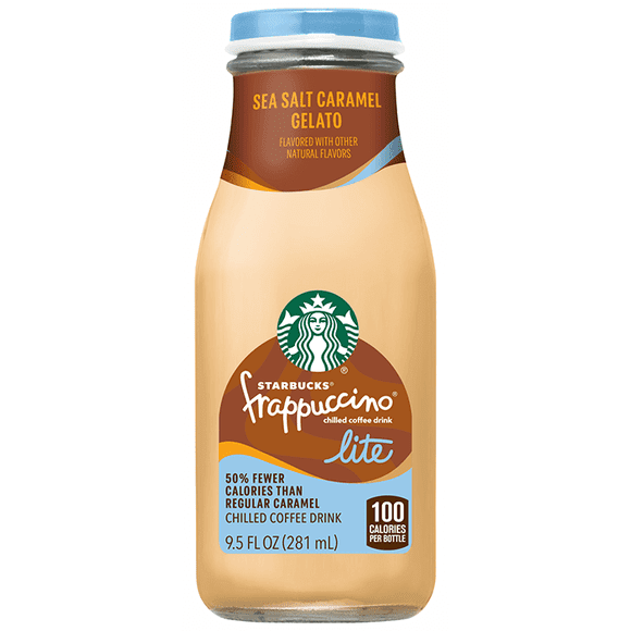 Starbucks Sea Salt Caramel Gelato Frappuccino Lite Chilled Coffee Drink