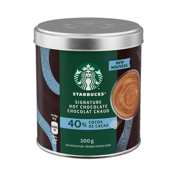 Starbucks Signature Hot Chocolate Mix, 40% Cocoa, 300g/10.5 oz. Can