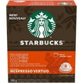 thumbnail image 1 of Starbucks Single Origin Colombia Medium Roast Coffee, Capsules for Nespresso Vertuo, 8 count, 100g/3.5 oz. Box {Imported from Canada}, 1 of 4