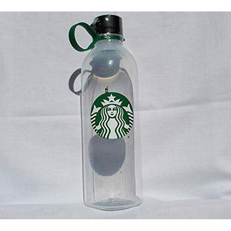 Starbucks Gold Siren Glass Water Bottle with Nylon Strap