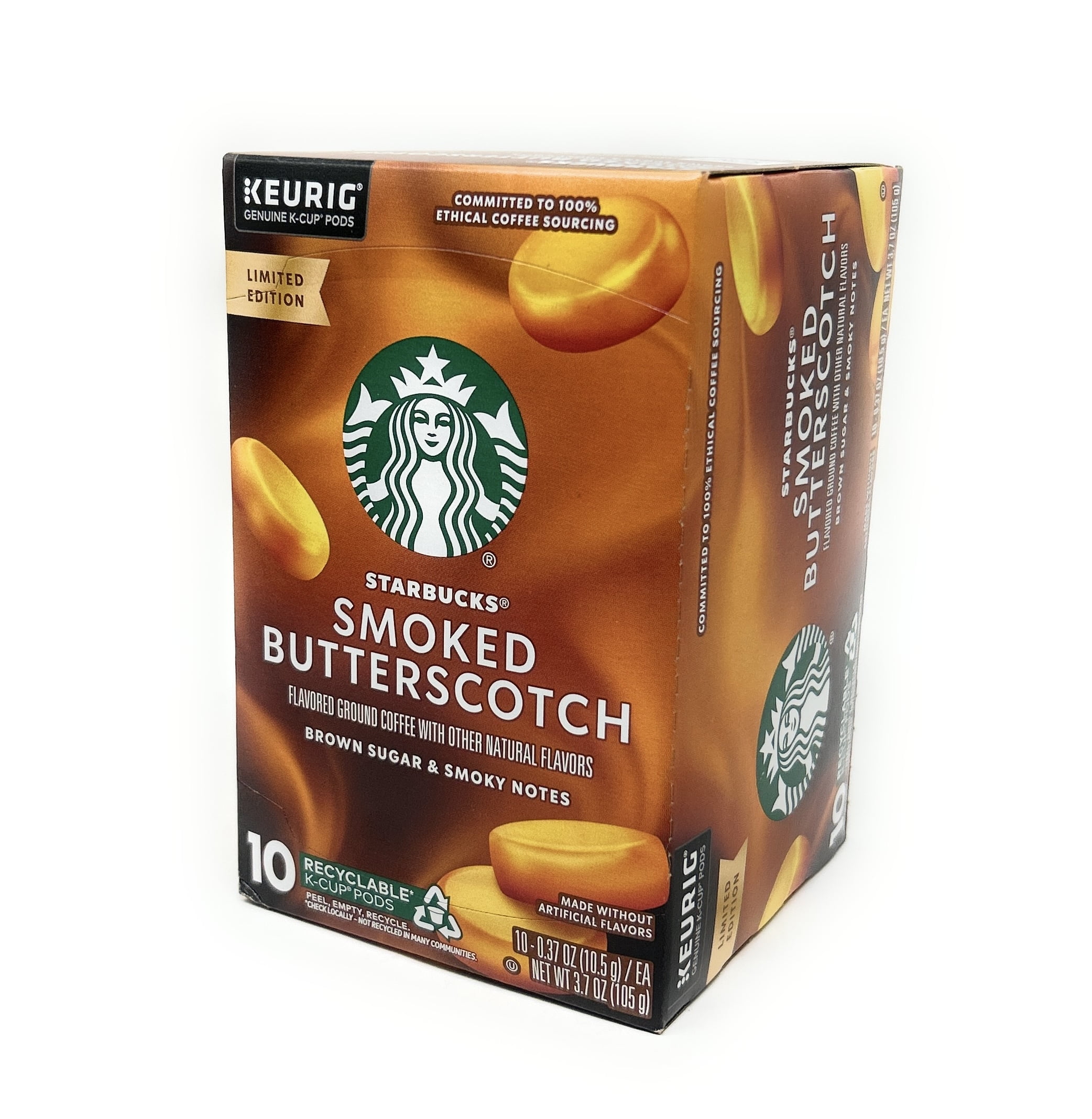 Starbucks Smoked Butterscotch Coffee K-Cup Single Serve Pods - 10 count