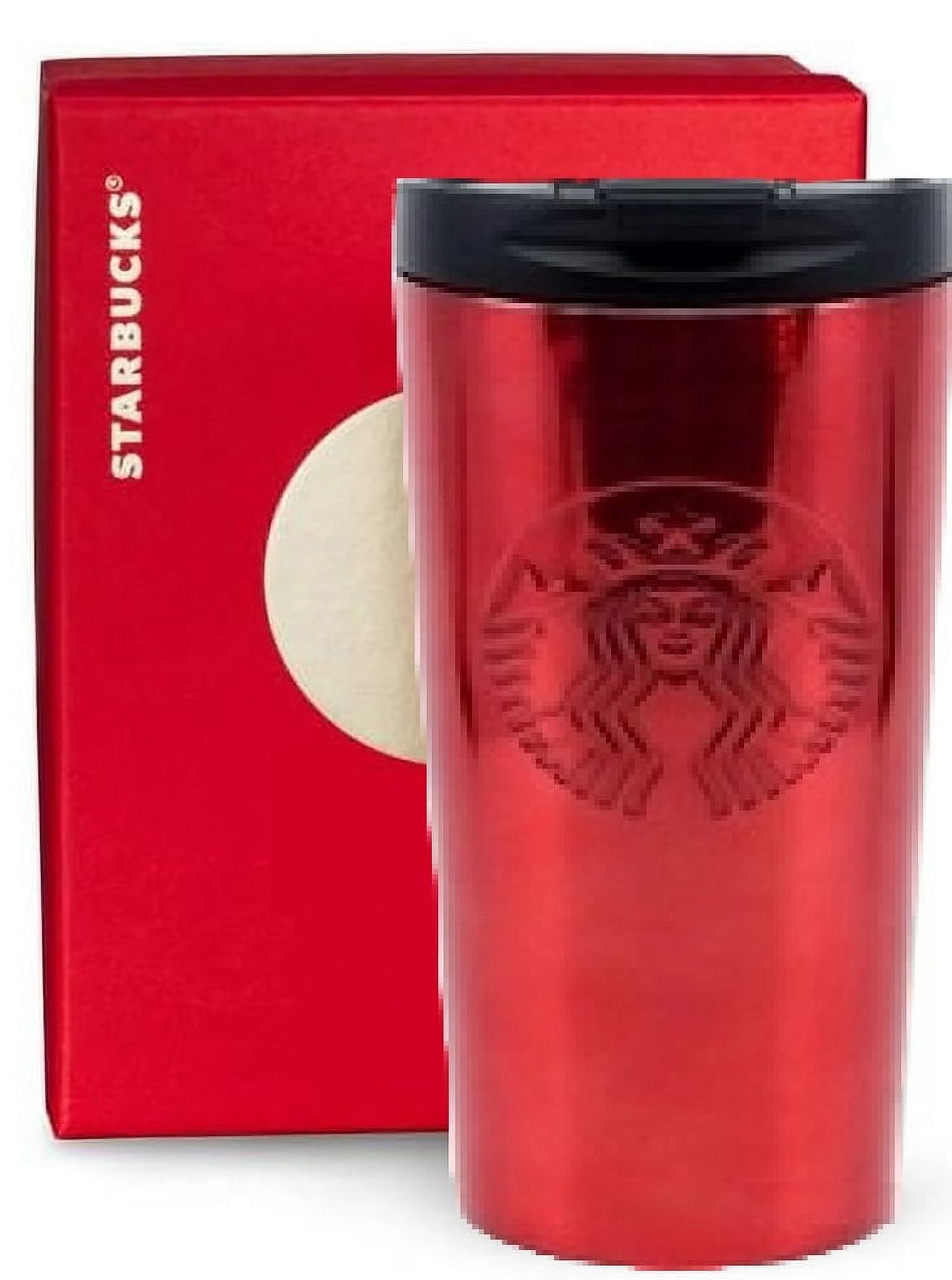 Starbucks Stainless Steel Red Tumbler, Insulated Double Wall, 16Oz