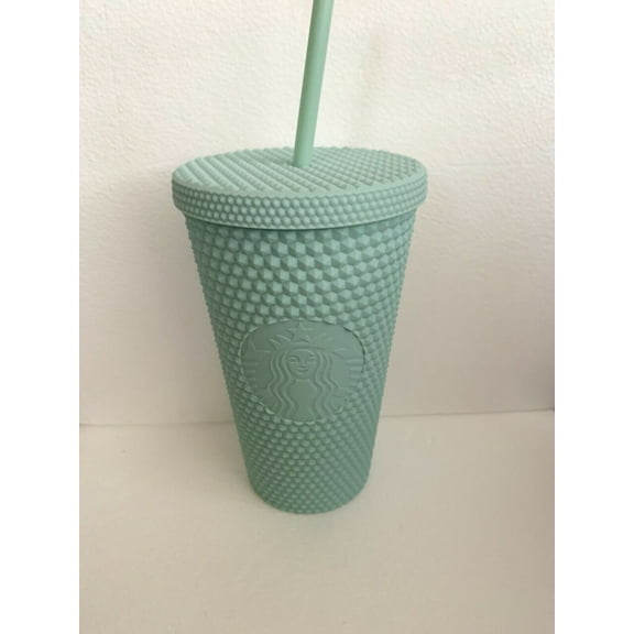 Starbucks Studded Matte Mint Green Tumbler Cold Cup, Grande 16 oz