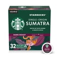 thumbnail image 1 of Starbucks Sumatra, Hot or Iced Coffee, Dark Roast K-Cup Coffee Pods, 32 Count​, 1 of 9