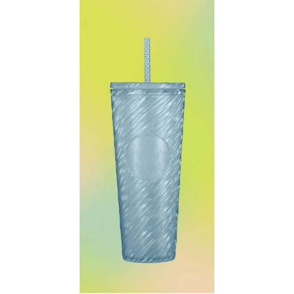 Starbucks Summer 2024 Light Blue Swirl Venti 24oz