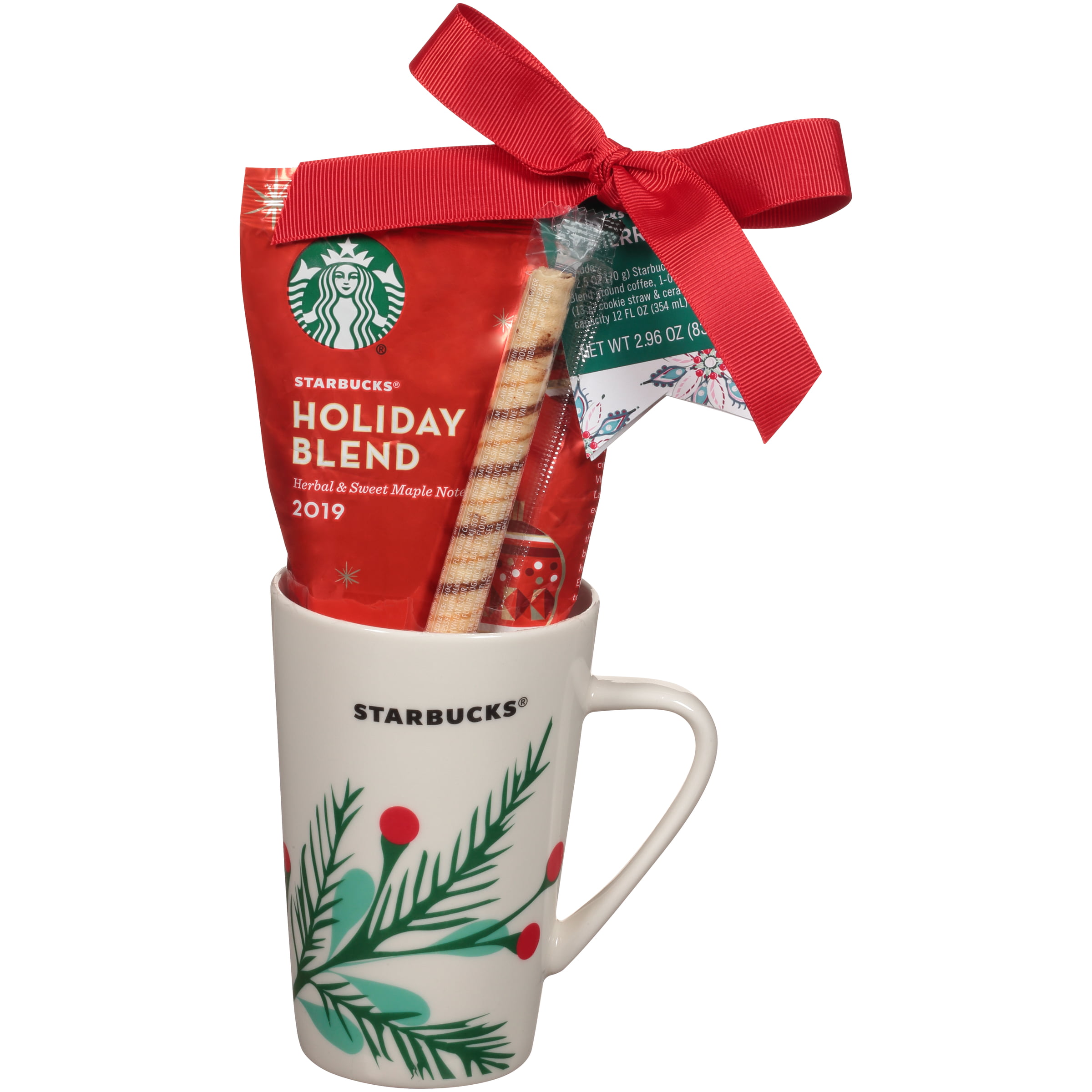 STARBUCKS Christmas 16 oz. Coffee Travel Mug Slim Cup Tumbler Holiday Trees  Tall