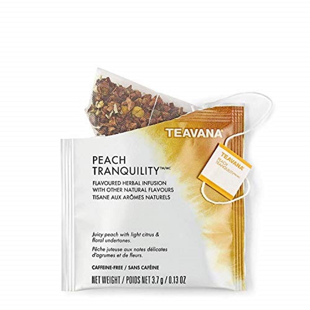 Starbucks Tea Sachets, Peach Tranquility, Hot Tea Infusion, Pack
