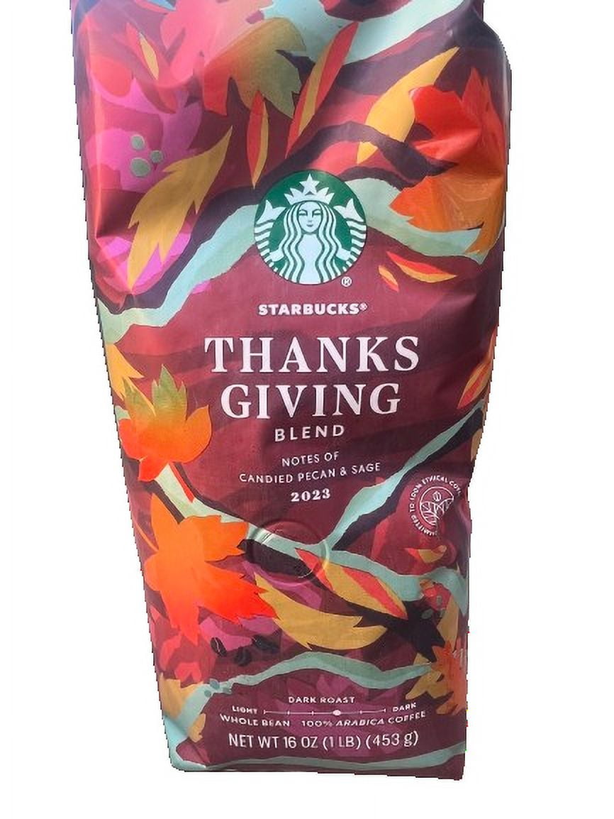 Starbucks Thanksgiving Blend Whole Bean Coffee 1 Pound (16 ounces), Packaging may vary