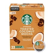 Starbucks Toasted Coconut Mocha Flavored K-Cup Coffee Pods, 100% Arabica, 22 ct