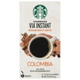thumbnail image 1 of Starbucks VIA Colombia Medium Roast Instant Coffee Single Serve Packets, 8 Count, 1 of 8