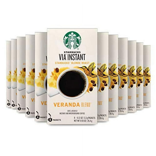 Starbucks VIA Instant Coffee Blonde Roast Packets â€” Veranda Blend â