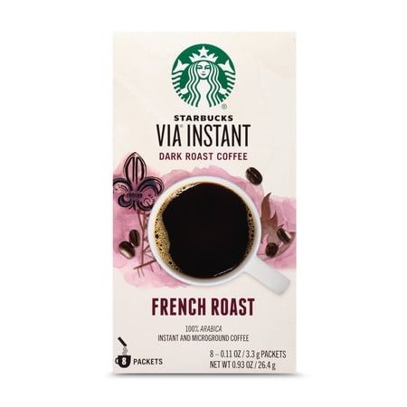 Starbucks VIA® Instant Coffee Dark Roast French Roast - 8 Packets