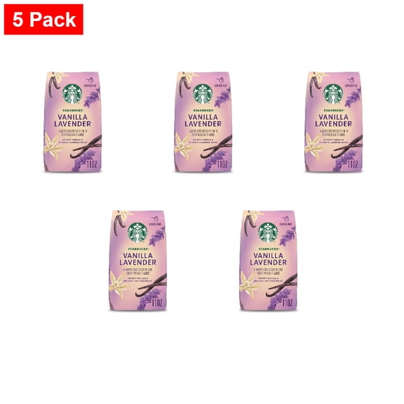 Starbucks Vanilla Lavender Ground Coffee 11 oz - 5 Pack