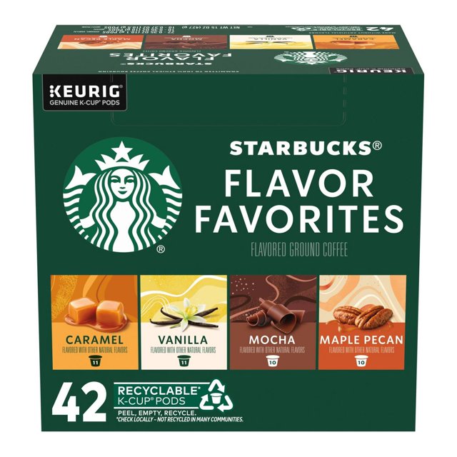 Starbucks Variety Pack Keurig KCups Dark Roast Coffee 42ct