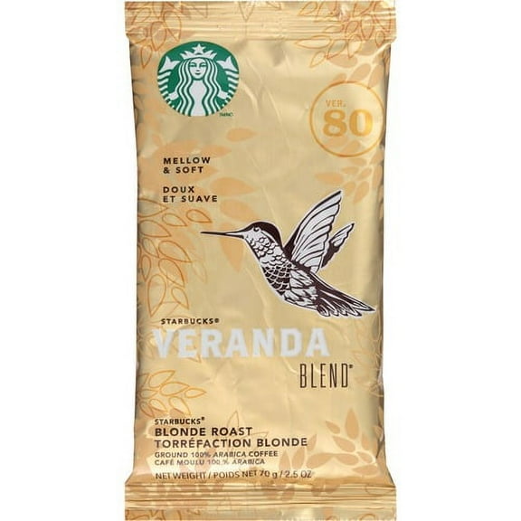 Starbucks Veranda Blend Coffee - Blonde - 2.5 oz - 18 / Box | Bundle of 10 Boxes