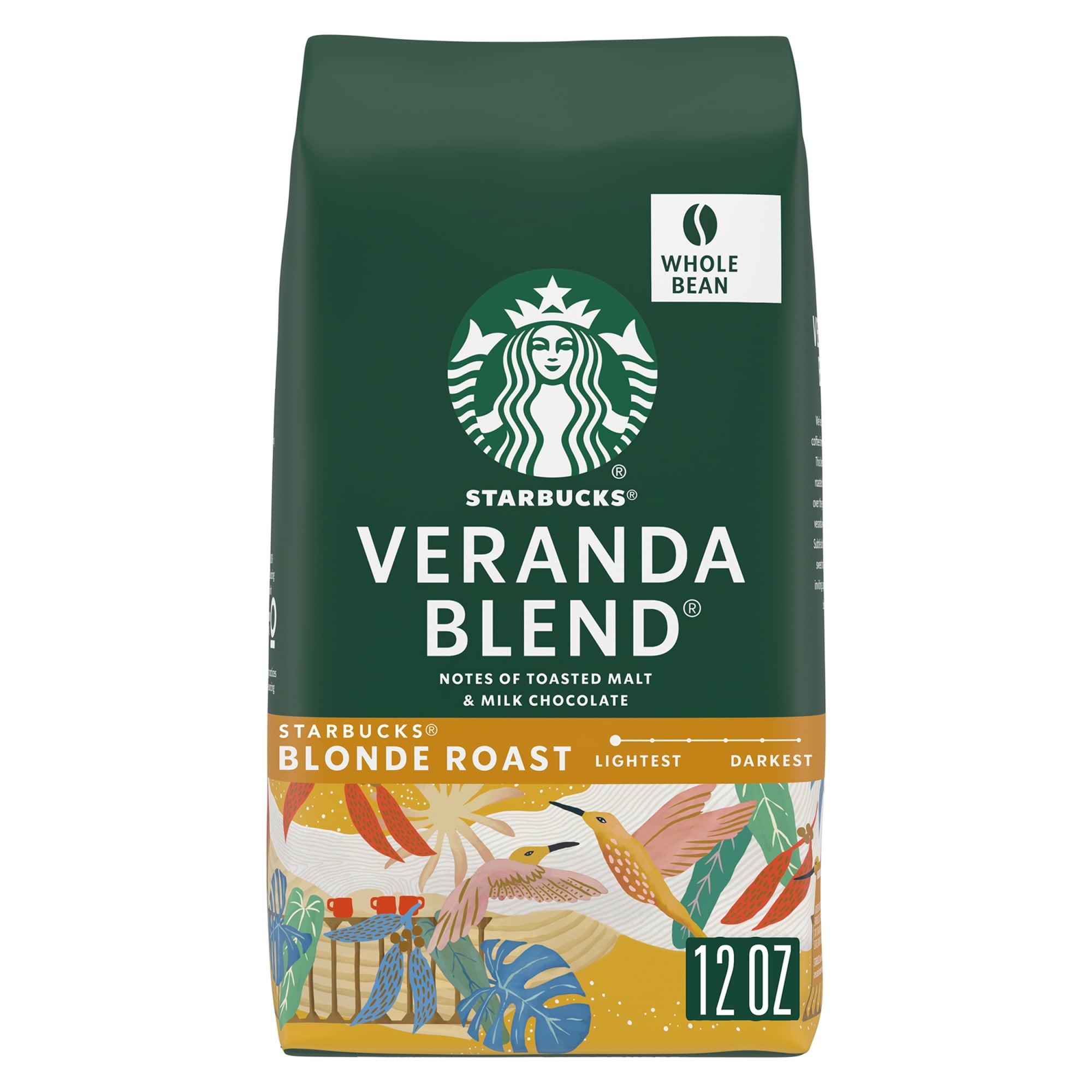 Starbucks Veranda Blend Starbucks Blonde Roast Hot or Iced Whole Coffee Beans