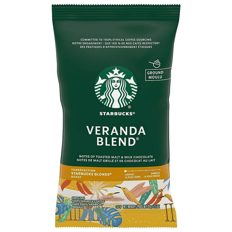 Starbucks Veranda Blend Coffee - Blonde - 2.5 oz - 18 / Box Starbucks Veranda Blend Coffee - Blonde - 2.5 oz - 18 / Box