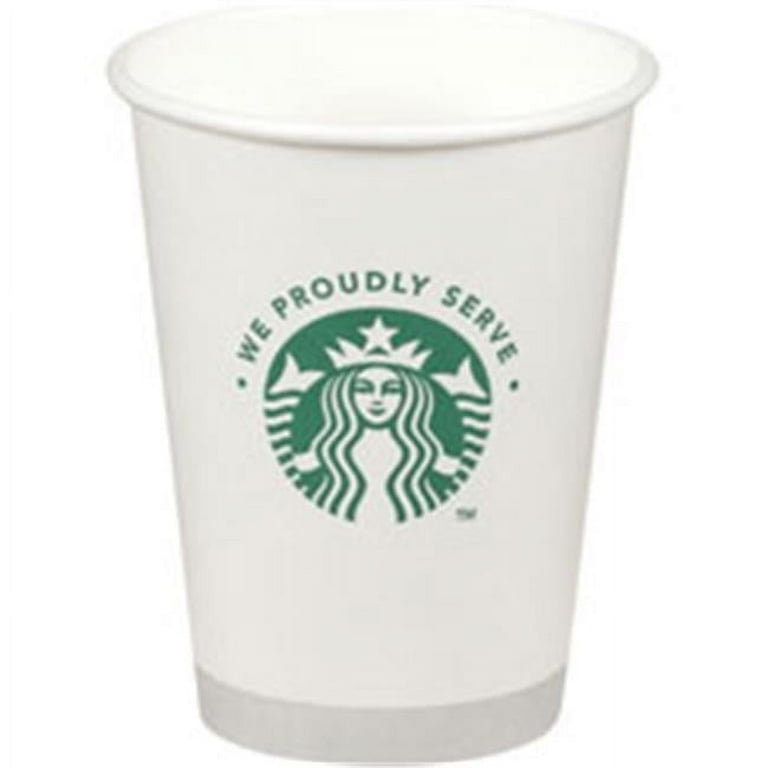 Starbucks WPS Branded Hot Cups, White & Green - Walmart.com