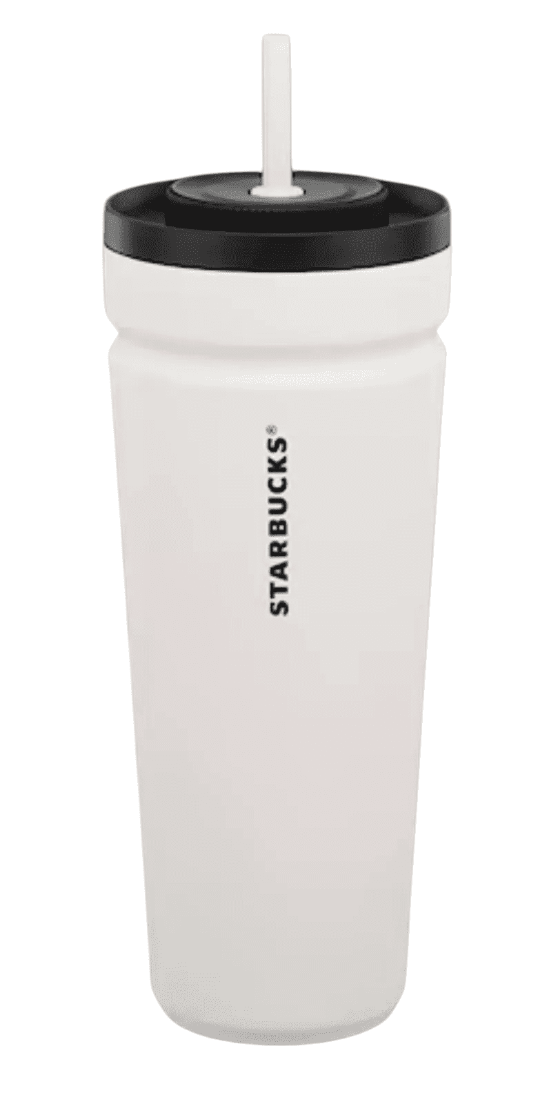 Starbucks White Soft Touch SS Cup Twist & Seal Leakproof Vacuum Sealed
