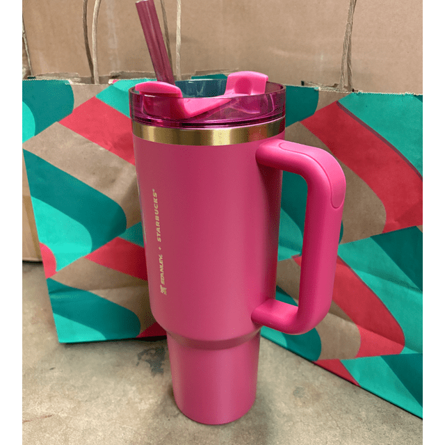 Starbucks X Stanley 2024 Christmas Cup with Gold Trimming