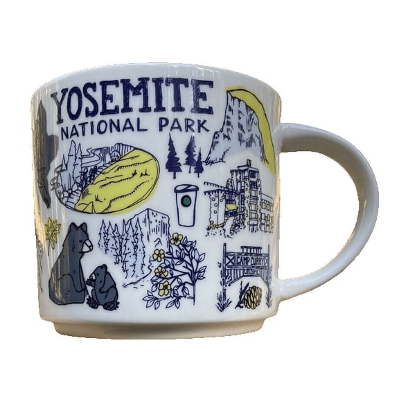 Starbucks Yosemite National Park Been There Series Pin Drop Collection Ceramic Coffee Mug, 14oz