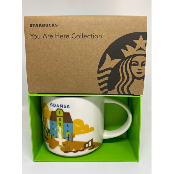 Starbucks You Are Here Collection Gdansk Poland Ceramic Coffee Mug New Box