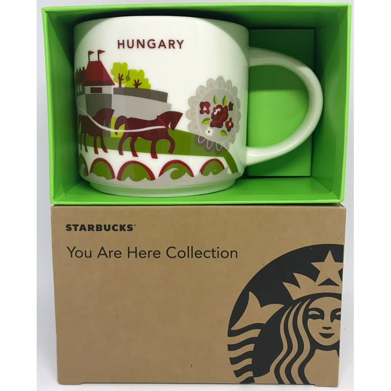 Starbucks You Are Here Collection Hungary Ceramic Coffee Mug New W
