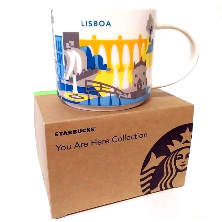 Starbucks Portugal 'You Are Here' Collectible Ceramic Mug - 414ml (Green Box)