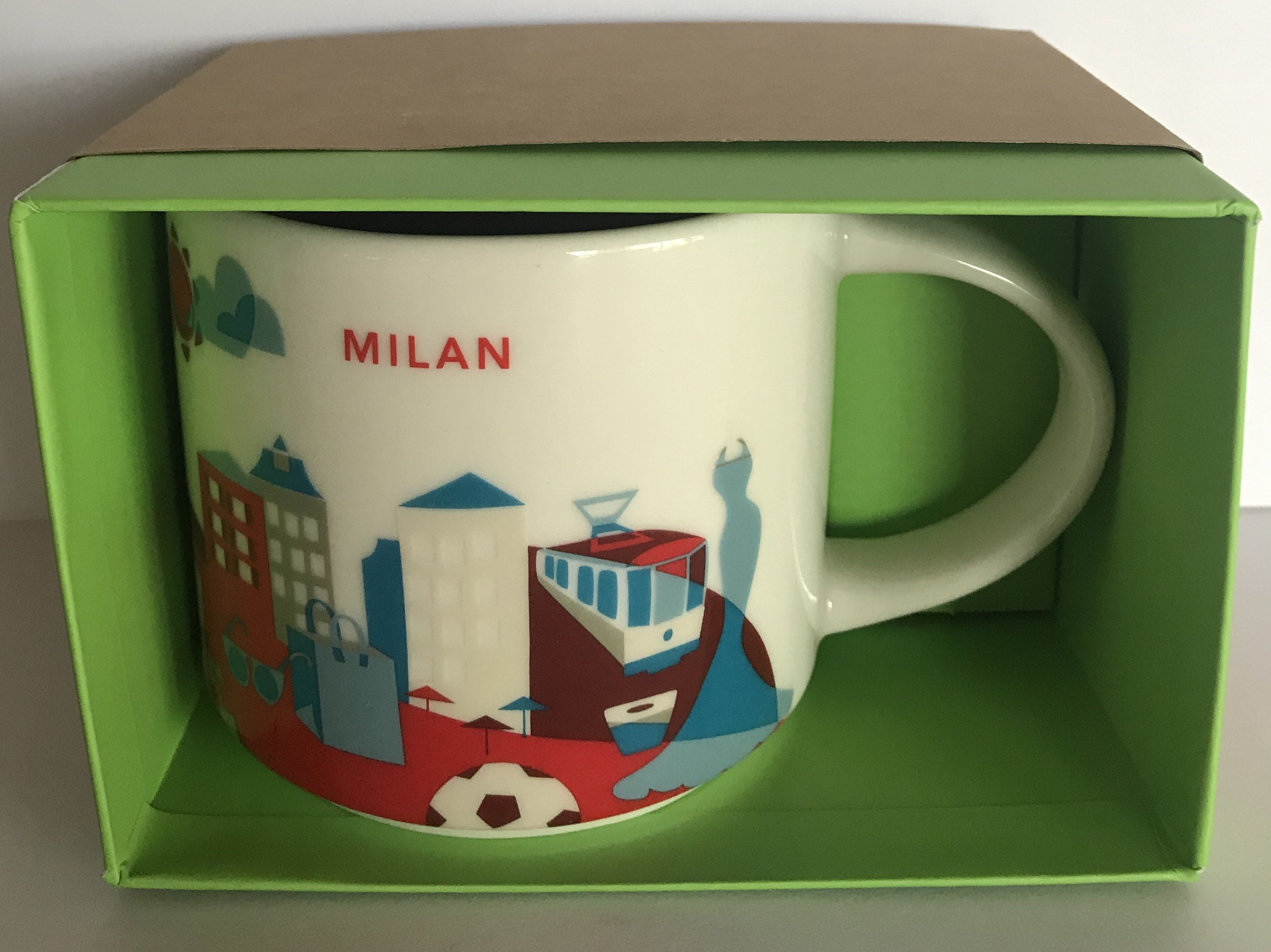 Starbucks You Are Here Collection Milan Italy Ceramic Coffee Mug New With Box