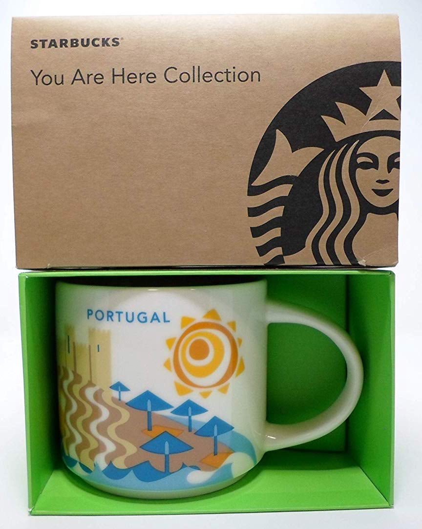 Starbucks You Are Here Collection Portugal Ceramic Coffee Mug New